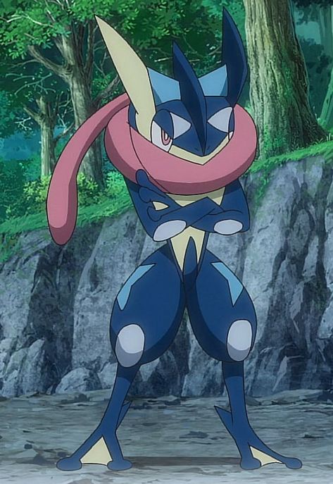 Greninja And Ash, Hear Me Out Pokemon, Greninja Pfp, Pokemon Pose Reference, Greninja Fanart, Pokemon Ash Greninja, Greninja Pokemon, Pokemon Greninja, Pokemon Official Art