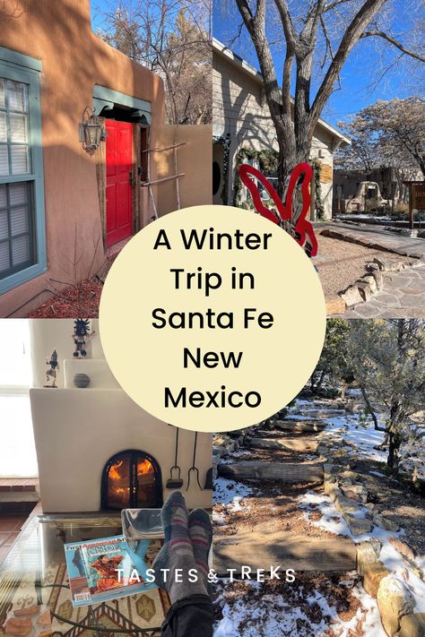 Santa Fe is the most charming town. This is a short winter visit where we stayed in the perfect quintessential historic home. Santa Fe Restaurants, Winter Hacks, Charming Home, Santa Fe New Mexico, Santa Fe Nm, Place To Visit, Great Restaurants, Historic Home, Winter Travel