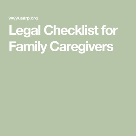 Legal Checklist for Family Caregivers Organizing Important Papers, Family Emergency Binder, Geriatric Care, Emergency Binder, Family Emergency, Family Caregiver, Financial Help, Life Insurance Policy, Family Plan