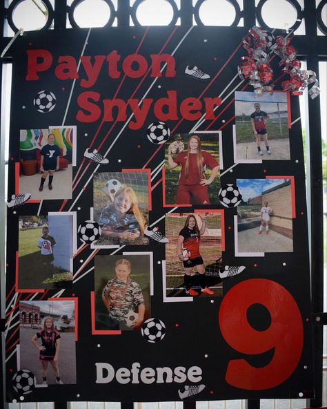 Soccer Homecoming Board Senior Poster Board Ideas Soccer, Senior Soccer Poster Ideas, Senior Night Poster Soccer, Soccer Senior Night Posters, Senior Night Football, Soccer Senior Night, Senior Poster, Senior Board, Senior Posters