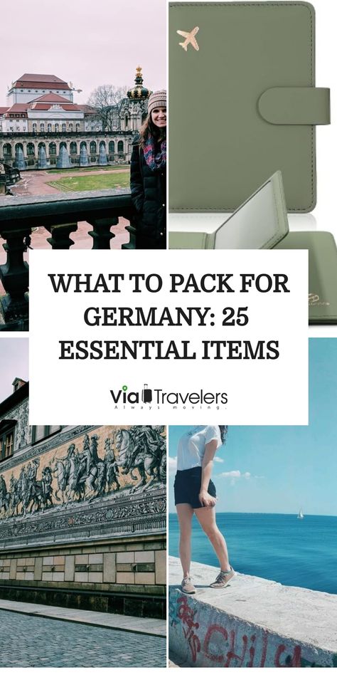 Here’s what to pack for Germany from the bare essentials to insider recommendations for all sorts of trips, anywhere in Germany, any time of year! September In Germany Outfits, German Travel Outfits, Travel To Germany Outfits, Outfits To Wear In Germany Summer, Germany Trip Outfits, Germany Vacation Outfits, Outfits For Germany Summer, What To Wear In Germany In September, Germany Travel Outfits Summer