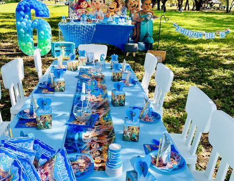 Luca’s Birthday Party! Luca Birthday Party Ideas, Luca Birthday, Ideas Bautizo, Baby Birthday Party Theme, Movie Birthday Party, Blue Birthday Parties, Birthday Party Desserts, Boy Birthday Party Themes, Movie Birthday