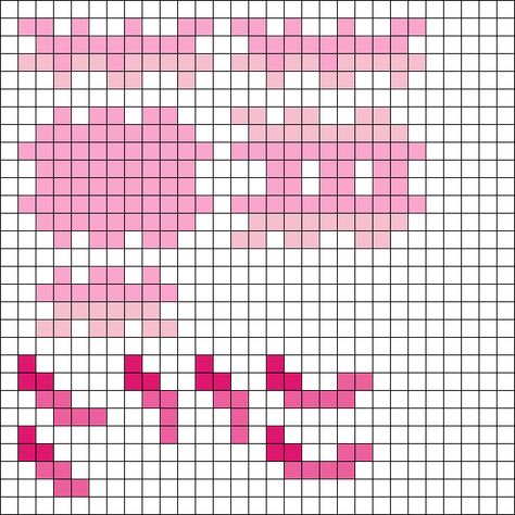 Perler Beads Pattern 3d, Perler Axolotl, 3d Melting Bead Patterns, 3d Beads Pattern, 3d Fuse Beads, 3d Perler Bead Template, Axolotl Perler Bead Patterns, Axolotl Melty Beads, Perler Bead Minecraft Patterns