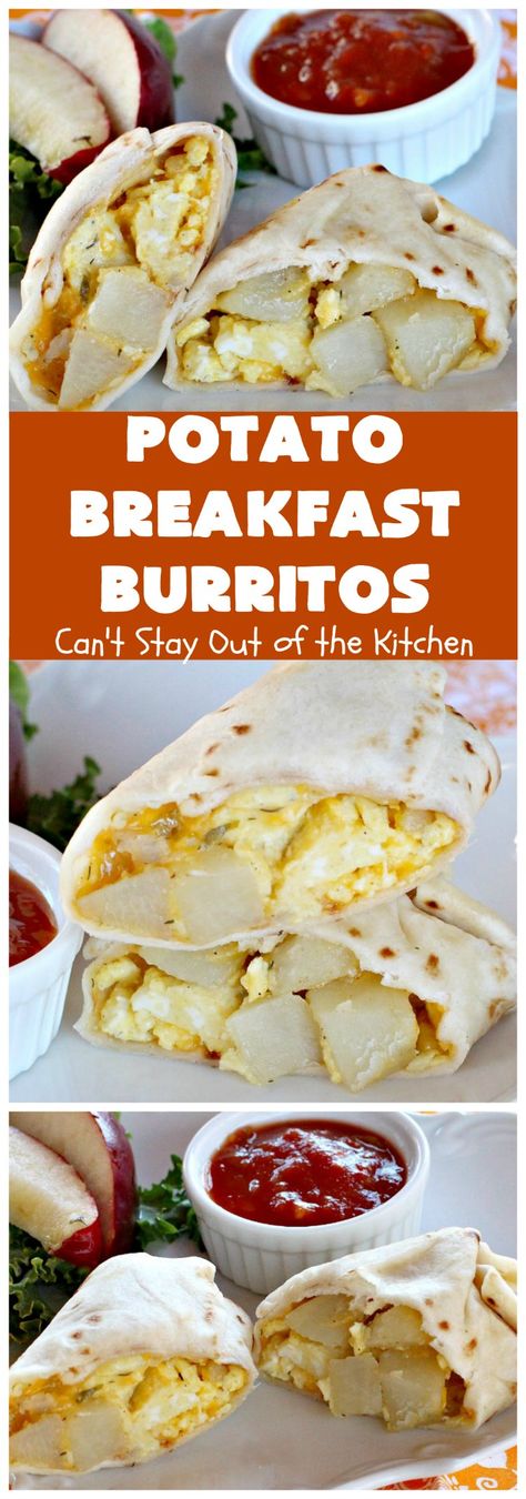 Breakfast Potato Burritos, Potatoes For Breakfast Burritos, Egg And Potato Breakfast Burrito, Breakfast Burritos Potatoes, Potato Burritos, Potato Burrito Mexican, Mexican Breakfast Burritos Potatoes, Potato Breakfast Tacos, Potato Breakfast Burrito