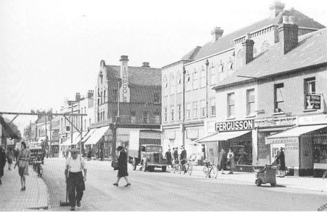 Waltham Cross High Street 1948 Waltham Cross, London History, London Town, Old London, Vintage London, Local History, Days Gone, Architecture Interiors, Interesting Stuff