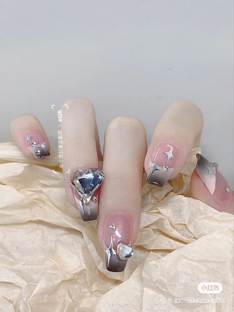 xiaohongshu nail art Enhypen Fate Nails, Pretty Gel Nails, Nails Inspo, Nail Inspo, Gel Nails, Nail Art, Nails, Art, Nail Arts