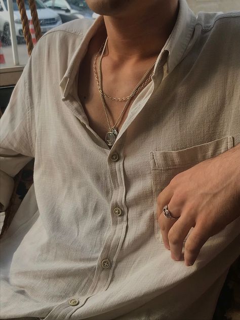 Unbuttoned Shirt Men Aesthetic, Man In White Shirt Aesthetic, Suave Aesthetic Men, The Mirror Visitor, Mirror Visitor, Aesthetic Guy Outfits, Men Aesthetic Outfits, Faceless Men, Boyfriend Outfit