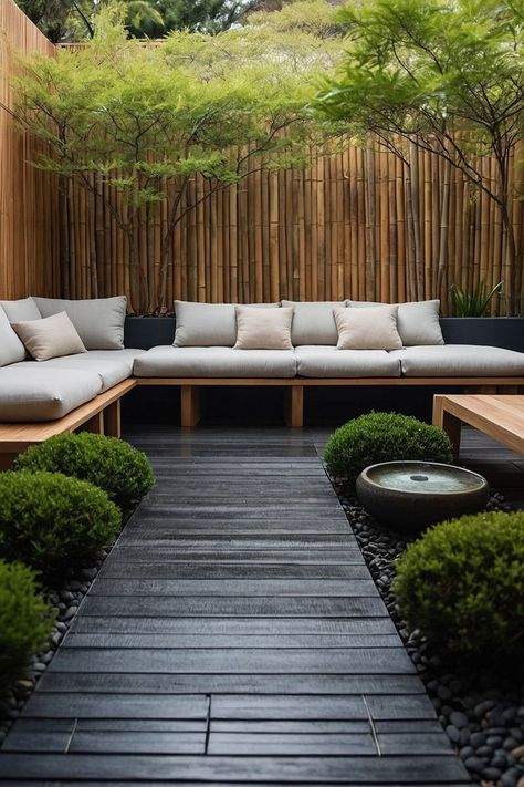 Japanese Style Patio, Japanese Style Backyard, Japanese Patio, Modern Japanese Garden, Photography House, Pocket Garden, Japanese Garden Landscape, Backyard Layout, Contemporary Garden Design