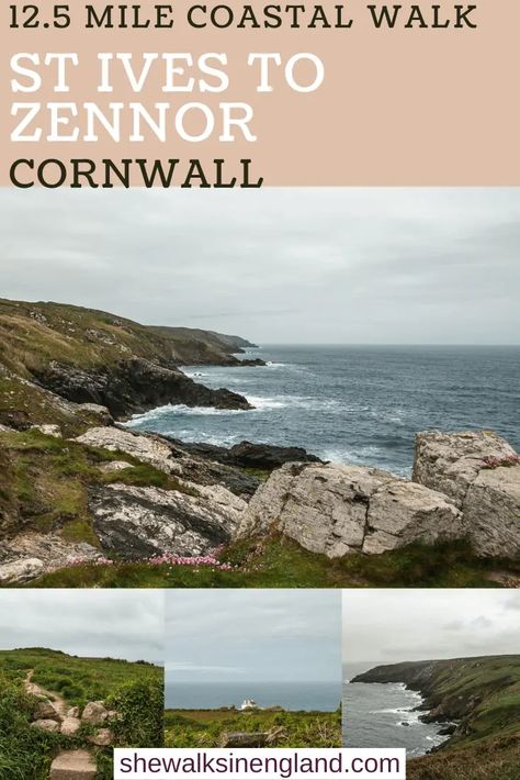 St Ives To Zennor Walk: Detailed Guide - She walks in England South West Coast Path, St Ives Cornwall, Seaside Village, St Ives, South West, Cornwall, West Coast, The South, Hiking