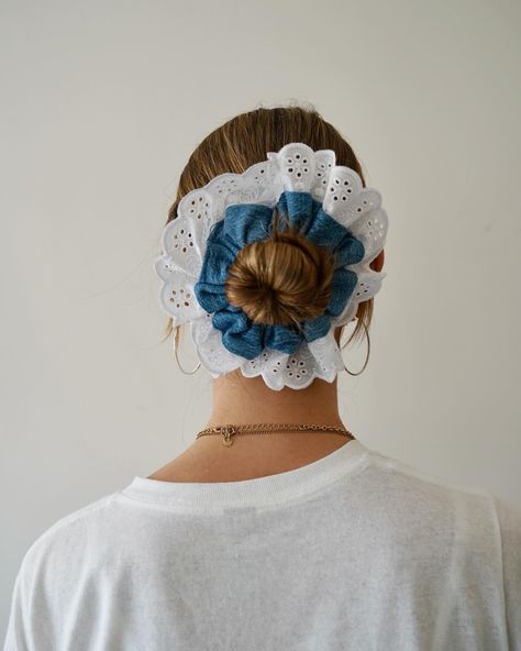 Up close and personal 👀 Valentine’s Day scrunchies launching this Friday 6:00pm GMT ⏰ 📸 @_lucyaitken Scrunchy Bun, Big Scrunchies, Scrunchie Styles, Stylish Hairstyles, Stylish Hair, French Girl, Hair Stuff, Scrunchies, Hair Inspo