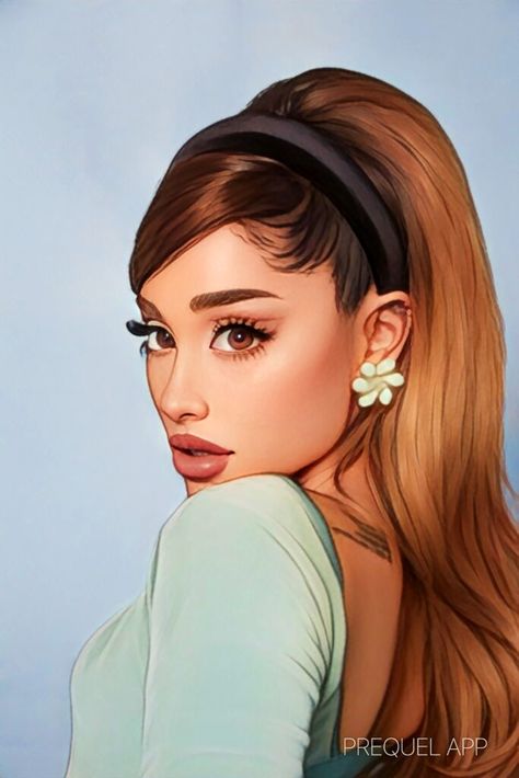 Ariana Grande Anime, Ariana Grande Images, Ariana Grande Drawings, Celebrity Drawings, Cartoon Profile Pictures, Illustration Art Drawing, Disney Princess Pictures, Amazing Drawings, Inspirational Artwork