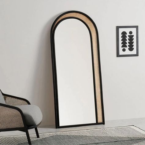 This full length woven rattan mirror from @sienahomeuk is so beautiful. I decided on this for my Friday find as I love the organic feel from the rattan and the statement black accent. The asymmetrical placement of the mirror gives a relaxed feel which is perfect for any contemporary space. Follow me for more designer tips, finds, inspiration and mood boards. #mirrors#furniture#interiorstyling#interiordecor#interiorinspo#decorinspo#decor#sienahome#furnituredesign#organicelements#rattan#frid... Vizag City, Parent Room, Room Mirror Ideas, Dressing Room Mirror, Bright Mirror, Built In Shelves Living Room, Rattan Design, Dining Rug, Design Mirror