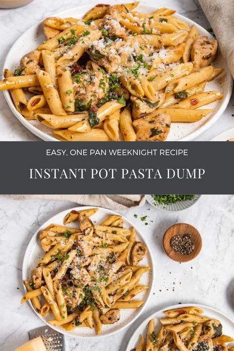 Instapot Chicken And Pasta, Instant Pot Chicken Pasta Recipes Easy, Healthy Instant Pot Pasta Recipes, Instant Pot Chicken Pasta Recipes, Instapot Pasta Recipes, Chicken Instapot Recipes, Dump And Go Instant Pot Recipes, High Protein Instant Pot Recipes, Chicken Pasta Instant Pot