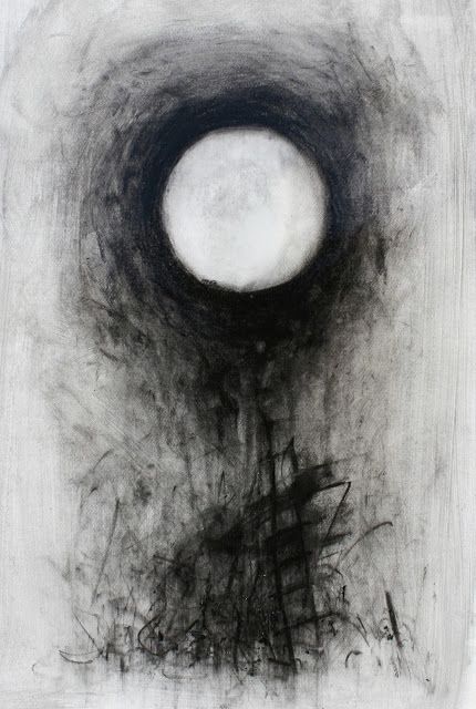 Abstract Charcoal Art, Charcoal Artwork, Moon Drawings, Art Charcoal, Zine Design, Charcoal Sketch, Sculpture Projects, Moon Drawing, Charcoal Art