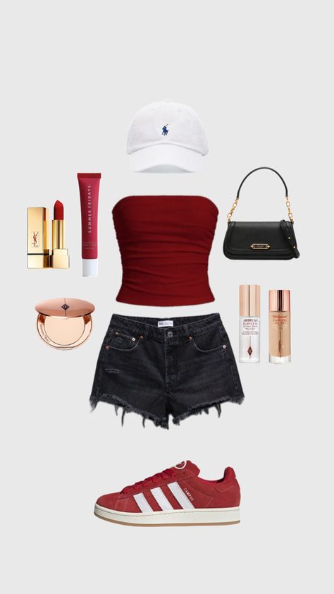 Red Outfit Inspiration, Outfits Teenage Girl, Club Dresses Short, Korean Outfits Kpop, Slay Outfits, Teenage Girl Outfit, Cruise Outfits, Cute Comfy Outfits, Pinterest Outfits