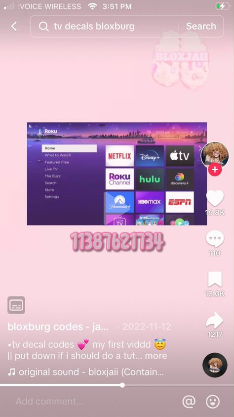 Codes For Blocksburg Pictures, Netflix Id Code Bloxburg, Decal Codes For Bloxburg Tv, How To Make A Tv In Bloxburg, Roku Decal Bloxburg, Berry Avenue Decal Codes Living Room, Bloxburg Spotify Decals, Roplay Ideas Bloxburg, Blocburg Picture Decal