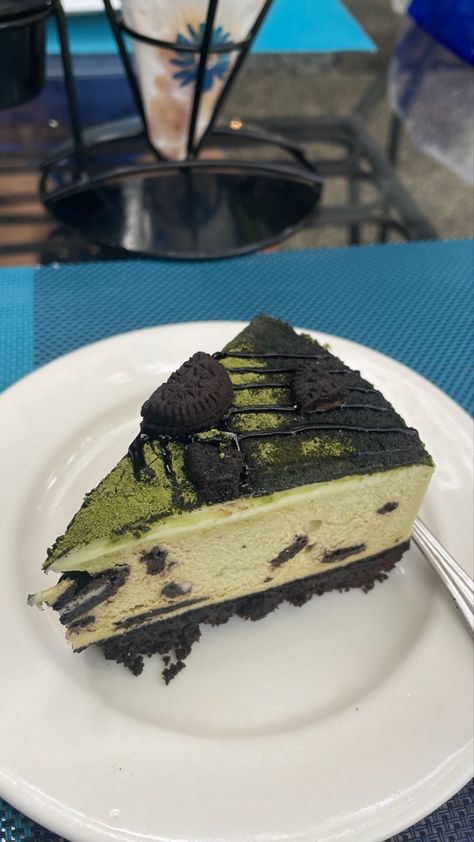 Matcha Oreo, Sans Rival, Oreo Cheesecake, Polarr Codes, Oreo, Food Ideas, Matcha, Sweet Treats, Cheesecake