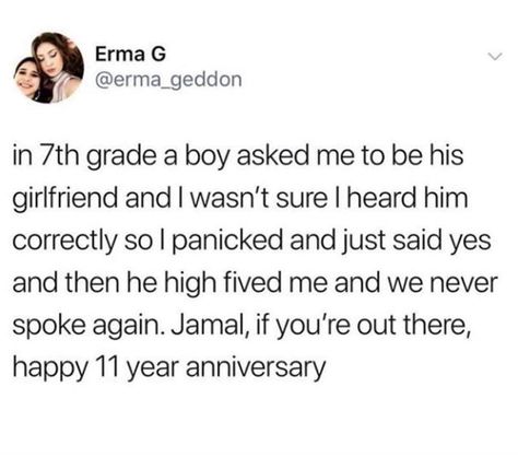 Middle school relationships are oh-so romantic. #Twitter #Dating #Relationship #Women #Anniversary #MiddleSchool #ParentingTeens Long Lasting Relationship, What’s Going On, Really Funny Memes, Funny Tweets, Funny Stories, Tumblr Funny, Funny Laugh, A Boy, Funny Posts