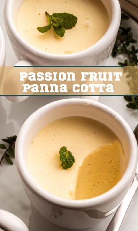 Passionfruit Recipes, Panna Cotta Recipe, Passion Fruit Juice, Creamy Recipes, Italian Dessert, Just Eat It, Beautiful Desserts, Easy Dessert, Family Friendly Meals