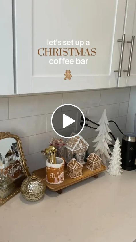 Lemon8 · Christmas 🎄 coffee ☕ bar · @Anna's House Christmas Coffee Bar, Coffee Corners, Bar Shelves, Coffee Corner, Coffee Station, Open App, Christmas Coffee, Christmas Decorating, Coffee Bar