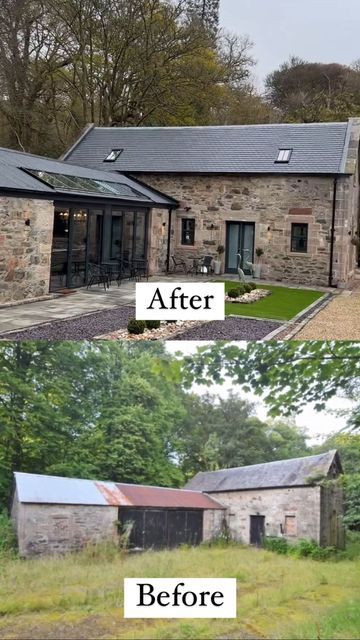 UK Estates & Properties on Instagram: "Construction costs: £175,000 What do you think about the transformation of ‘The Old Barn’? 🎯 Tag someone & Share this lovely home! ——————————————————————————- Follow ⏩ @ukestates for more content! Follow ⏩ @ukestates for more content! ——————————————————————————- 🖊 The Old Barn ——————————————————————————- #ukestates #thepropertyy #ukhouses #modernhomedesign #modernhousedesign #modernhomedecor #ukarchitecture #ukproperty #propertyuk #homedeveloped #h Renovated Old Homes, Council House Makeover, Renovation Old House, Old House Renovation, Old Home Renovation, Property Flipping, Old Houses Renovation, Property Renovation, Barn Renovation