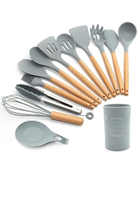 Silicone Kitchenware, Wooden Cooking Utensils, Kitchen Utensils Set, Kitchenware Set, Silicone Cooking Utensils, Silicone Kitchen Utensils, Gadgets Kitchen Cooking, Silicon Utensils, Utensils Set