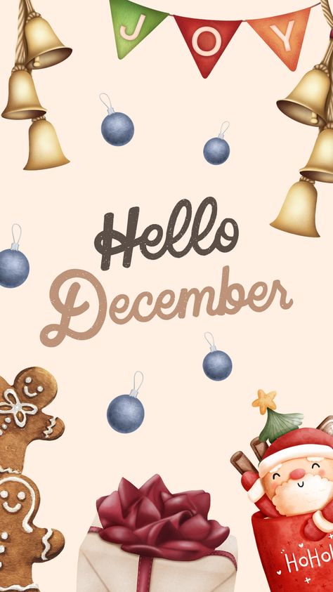 Hello December Wallpaper Iphone, December Wallpaper Christmas, Hello December Wallpaper, December Wallpaper Iphone, Wallpaper December, December Background, Seasonal Wallpaper, December Aesthetic, December Images