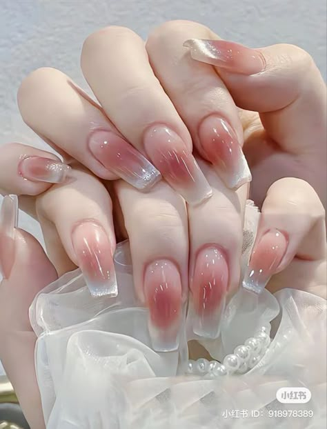 Jelly Nails Designs, Chinese Nails Designs, Xiaohongshu Nails, Nails Douyin, Transparent Nail Art, Chinese Nails, Douyin Nails, Best Nail Designs, Nails Painted