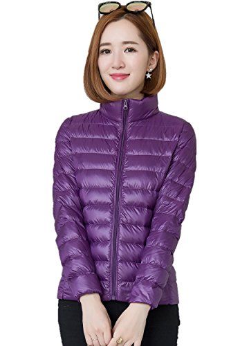 Shanghai Story Women's Packable Ultra light Weight Short Down Jacket 4XL Purple Winter Outfits College, Cute Winter Coats, Winter Coats For Women, Plus Size Coat, Winter Outfits For School, Best Winter Coats, Winter Outfits For Girls, Scarf Jacket, Classy Winter Outfits