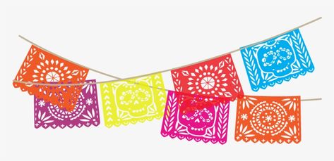 Mexican Paper Flags, Paper Flags, Flag Clipart, Paper Bunting, Bunting Flag, Mexican Flags, Chocolate Brown Hair, Mexican Designs, Mexican American