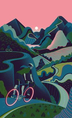 Bicycle Art on Pinterest | Bike Art, Illustrations Posters and ... Games Tattoo, Illustration Kunst, Bike Illustration, Soyut Sanat Tabloları, Bicycle Art, Cycling Art, Art Et Illustration, Bike Art, Art And Illustration