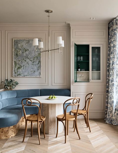 This Melbourne Apartment Hides A Parisian-Inspired Makeover Melbourne Apartment, Parisian Interior, Melbourne House, Banquette Seating, Parisian Apartment, Decorative Wall Panels, Paris Apartments, Deco Furniture, French Interior