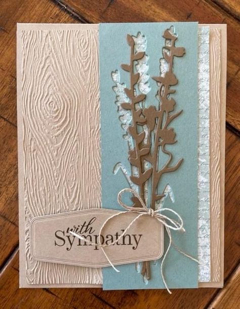 Sympathy Card Ideas, Embossed Cards Handmade, Handmade Greeting Card Designs, Sympathy Cards Handmade, Tim Holtz Cards, Silhouette Cards, Get Crazy, Design Birthday, Hand Made Greeting Cards