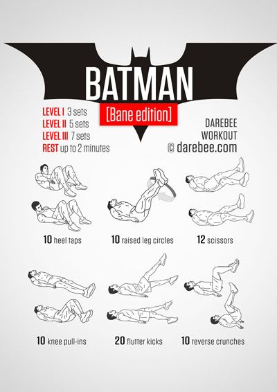 Batman [Bane Edition] Workout Batman Workout, Fat Burning Abs, Superhero Workout, Burn Stomach Fat, Build Muscle Mass, Ab Workouts, Stomach Fat, High Intensity Workout, The Batman