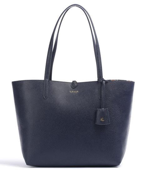 Ralph Lauren School Bag, Tasker Fashion, Stockholm Wardrobe, Uni Tote Bag, Ralph Lauren Tote Bag, Navy Blue Handbag, Tote Bag For School, Navy Tote Bag, Ralph Lauren Bag