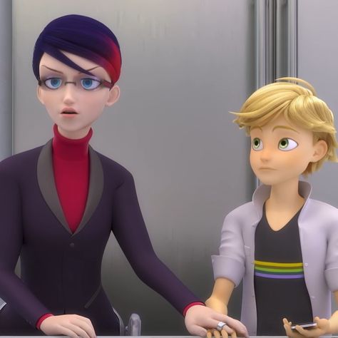 Nathalie And Adrien, Miraculous Season 5, Nathalie Sancoeur, Ladybug Miraculous, Adrien Agreste, Miraculous Ladybug Anime, Beautiful Drawings, Cat Noir, Miraculous Ladybug