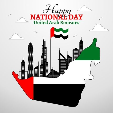 United arab emirates national day flat d... | Free Vector #Freepik #freevector #design #independence-day #flag #anniversary Happy Uae National Day, National Day Uae Ideas, Uae National Day Ideas, Uae National Day Design, Happy National Day Uae, National Day Design, Khaliji Style, National Day Uae, Emirates Flag