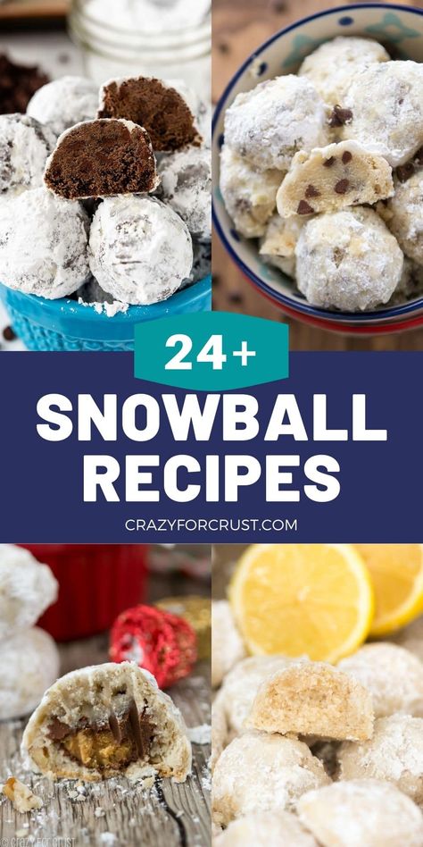 Christmas Wedding Cookies, Chocolate Snowball Cookies Recipe, Russian Tea Cakes Recipe, Snowball Christmas Cookies, Snowball Cookie, Chocolate Snowballs, Snowballs Recipe, Christmas Cookie Recipes Holiday, Snowball Cookie Recipe