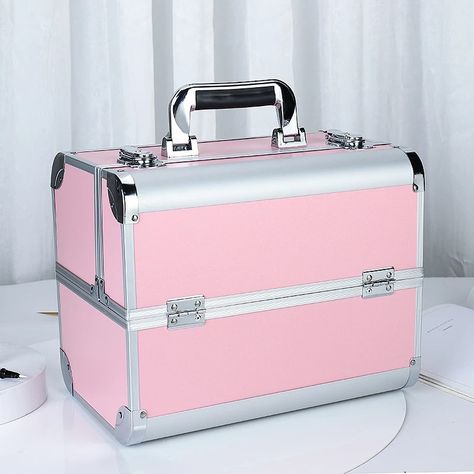 Make Up Boxes, Make Up Storage, Nail Bags, Organizer Jewelry, Bag Suitcase, Makeup Box, Shower Routine, Phone Wallpaper Images, Makeup Organizer