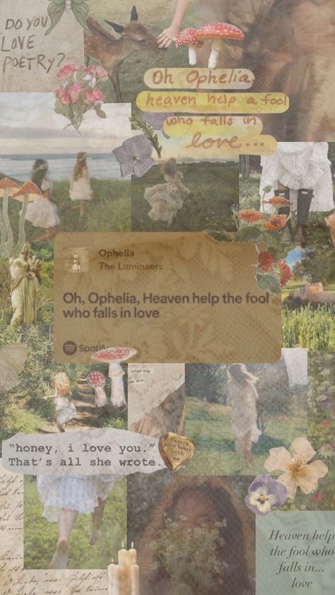 Is it just me or does this song scream child of Demeter?? #pjoaesthetic #demeter #demetercabin #songaesthetic #spotify #ophelia Ophelia Song, The Lumineers, Is It Just Me, Just Me, Scream, The Fool, Falling In Love, I Love You, Poetry