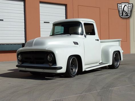 White Satin 1956 Ford F100 6.2l LS3 V8 4 Speed Automatic Gateway Classic Cars of Scottsdale is excited to offer this one-of-a-kind 1956 Ford F100 Custom Pickup for sale on consignment at our Arizona showroom, located in North Phoenix. The 1956 Ford was a one year only body style and easily identifiable thanks to features... 1956 F100, 56 Ford Truck, Classic Trucks For Sale, F100 For Sale, 1956 Ford Truck, 1956 Ford F100, Old Ford Trucks, Classic Ford Trucks, Pickups For Sale