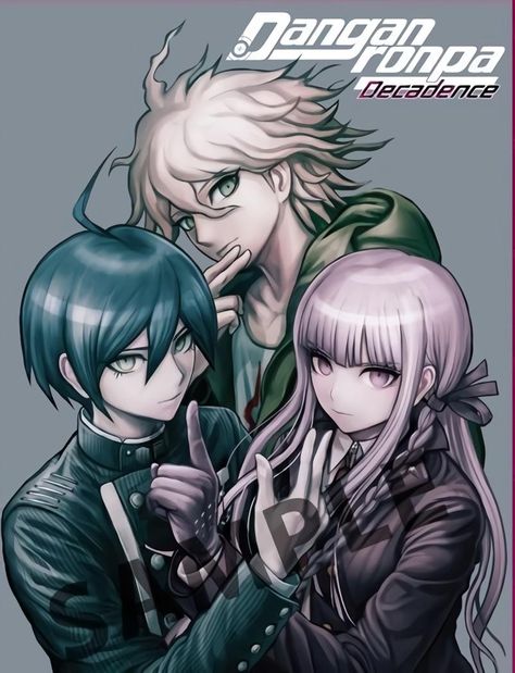 Danganronpa Official Art, Kyoko Kirigiri, Danganronpa Art, Spike Chunsoft, Makoto Naegi, Danganronpa Funny, Shuichi Saihara, Danganronpa 1, Danganronpa Memes