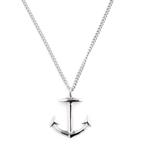 * Durable steel  * Masculine design motif  * Multiple locking points Thor's Hammer Necklace, Masculine Design, Anchor Necklace, Modern Necklaces, Steel Necklace, Personalized Accessories, Leather Necklace, Classic Leather, Stainless Steel Chain