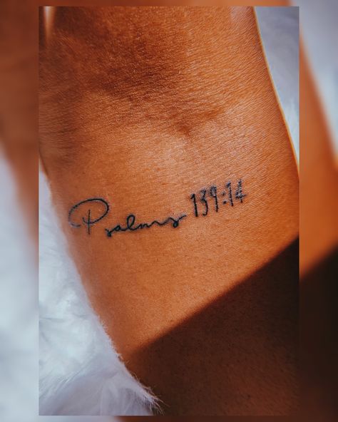 Psalms 139:14 tattoo Psalm 139:13-14 Tattoo, Psalms 139:14 Tattoo, Western Half Sleeve Tattoo, Psalm 139:14 Tattoo, Small Elbow Tattoos For Women, Psalm 139 Tattoo, Psalms Tattoo, Christian Versus, Psalm Tattoo