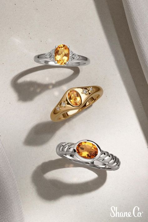 It's November! That means we get to celebrate another birthstone — citrine! Shop all of our gorgeous golden pieces. Concept Jewelry, November Birthstone Jewelry, Rings And Bracelets, Citrine Necklace, November Birthstone, Earrings Rings, Dream Jewelry, Ring Collections, Birthstone Jewelry