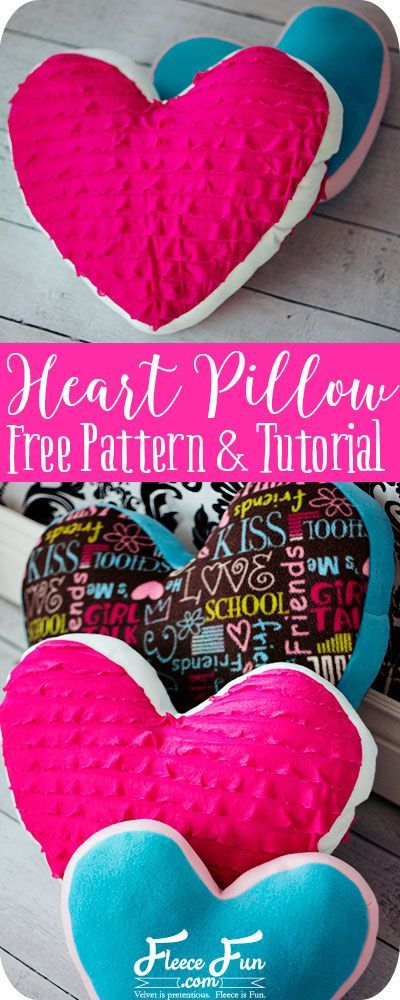 Pillow Sewing, Heart Pillows, Pillow Tutorial, Beginner Sewing Projects Easy, Sewing Pillows, Heart Pillow, Pattern Pillow, Leftover Fabric, Diy Pillows