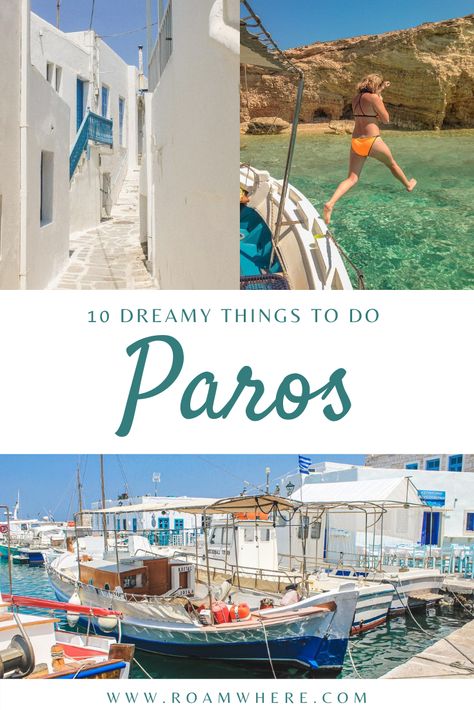 Things To Do In Paros Greece, Paros Island Greece, Greece Paros, Greek Islands Vacation, Naxos Greece, Magical Island, Greece Honeymoon, Greek Vacation, Greece Itinerary