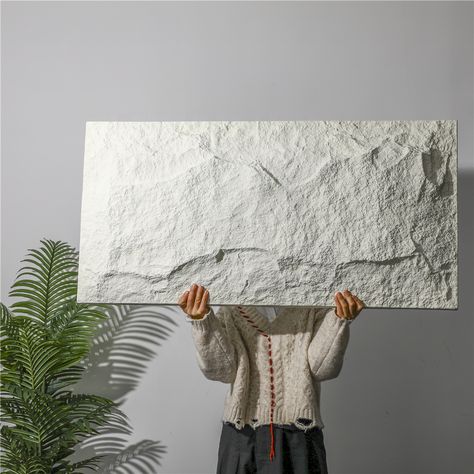 Stone Wall Panels, Stone Panels, Stone Decor, Wall Panel, White Stone, Stone Wall, Urban Design, Wabi Sabi, Office Design