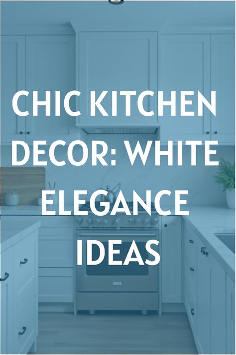 Chic Kitchen Decor: White Elegance Ideas White Kitchens 2024, White Small Kitchen Ideas, Elegant Kitchen Ideas, Modern Glam Kitchen, Ideas For Kitchen Decor, Stylish Kitchen Decor, Small White Kitchens, Pink Living Room Decor, Chic Kitchen Decor