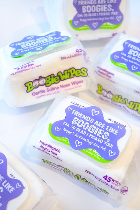 Boogie Wipes Valentine, Infant Daycare Valentine's Day Gifts, Baby Daycare Valentines Gift Ideas, Valentines For Infants, Infant Valentines Day Gifts Daycare, Daycare Valentines Ideas Infant, Infant Valentines Day Gifts, Daycare Valentines Ideas Toddlers, Daycare Teacher Valentine Gifts